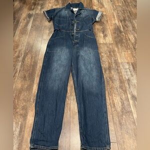 Pistola Dark Blue Denim Jumpsuit